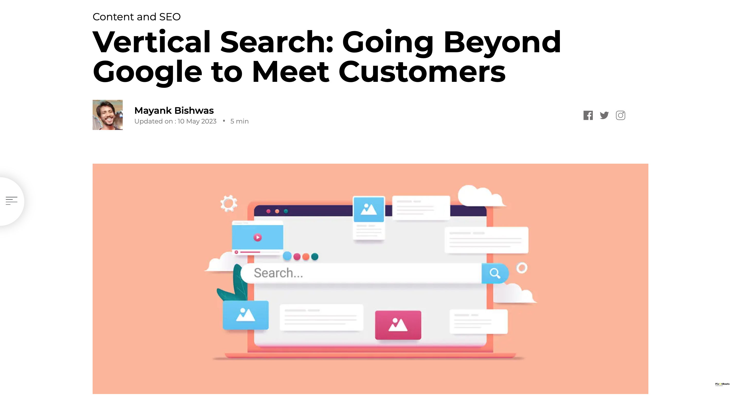 Vertical Search Engines